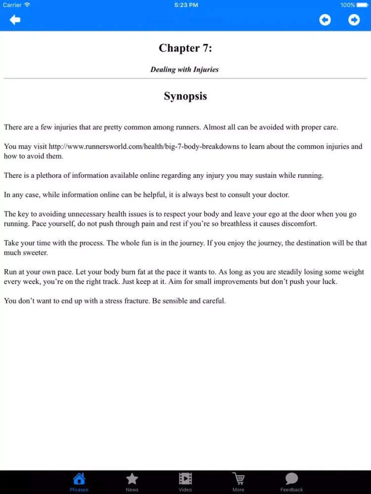 Ảnh chụp màn hình của All about Running For Weight Loss iPad 