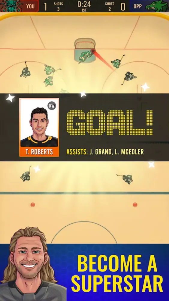 Screenshot di Superstar Hockey
