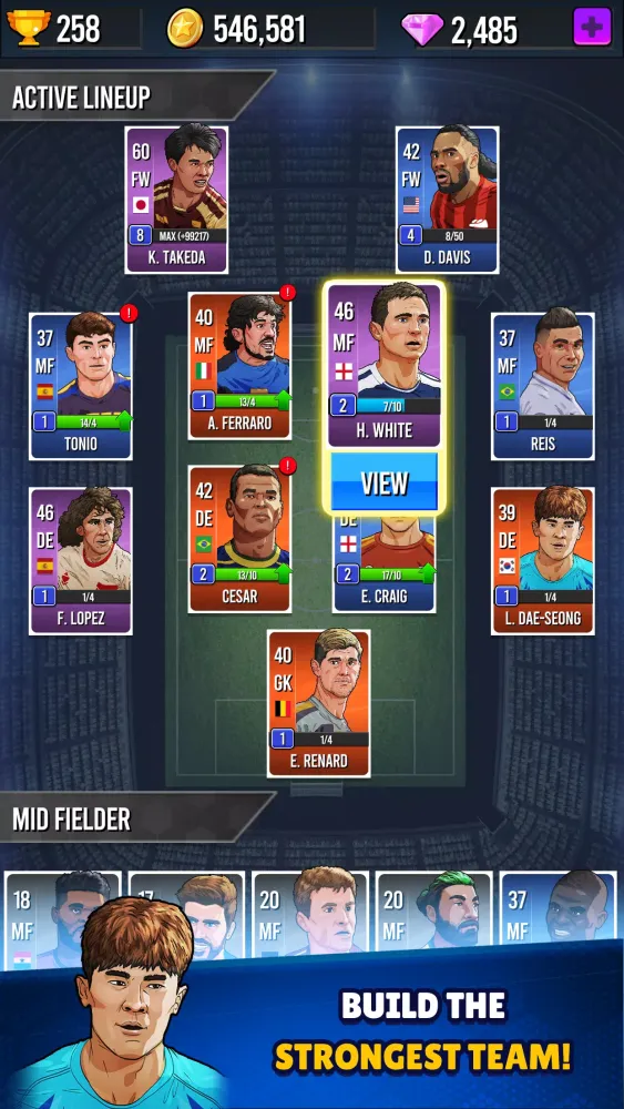 Ảnh chụp màn hình của Superstar Soccer