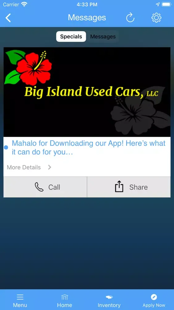 Captures d'écran de Big Island Used Cars MLink
