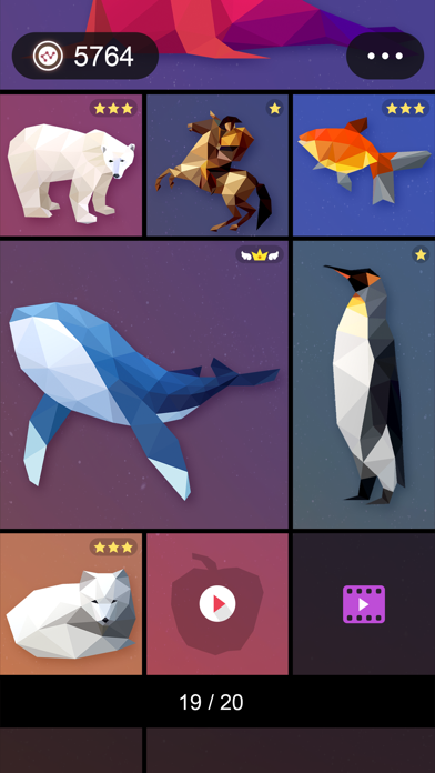 Capturas de tela do Linepoly Puzzle