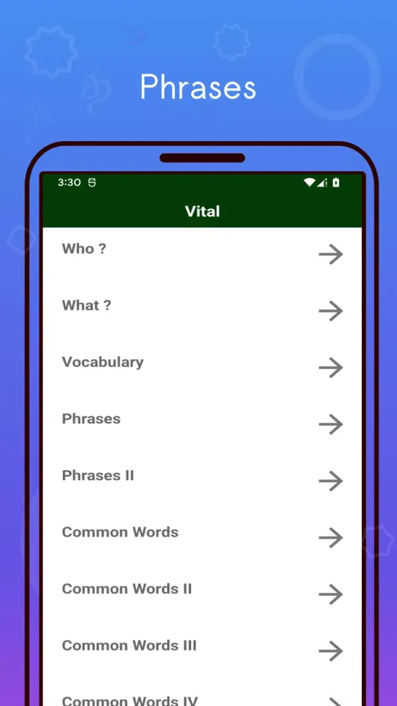 Spoken Arabic Tamil Screenshots