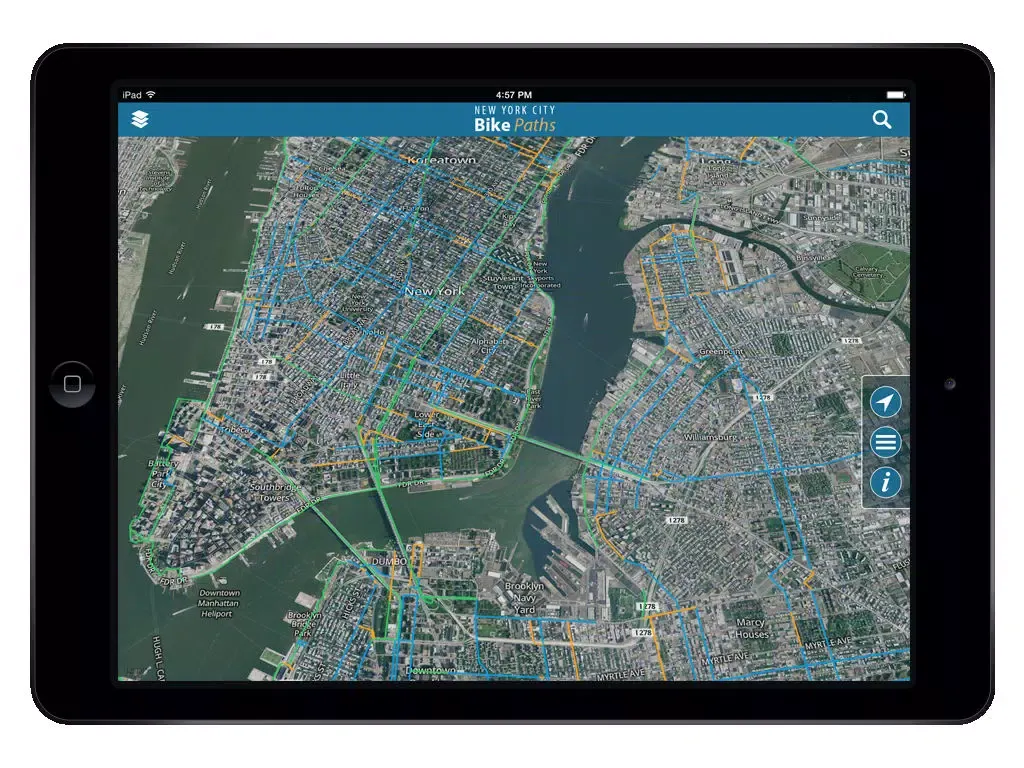 Zrzuty ekranu NYC Bike Paths Free iPad 
