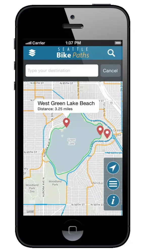 Seattle Bike Paths Free Screenshots
