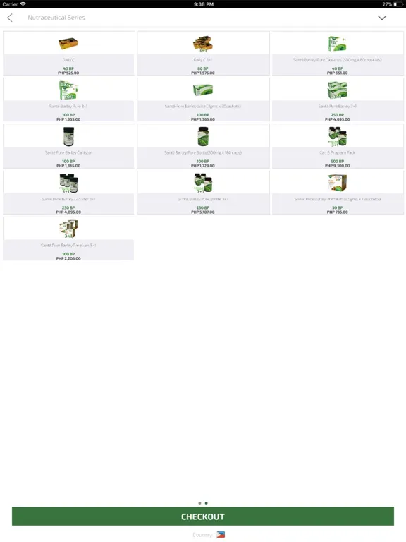 Santé Barley iPad  Screenshots
