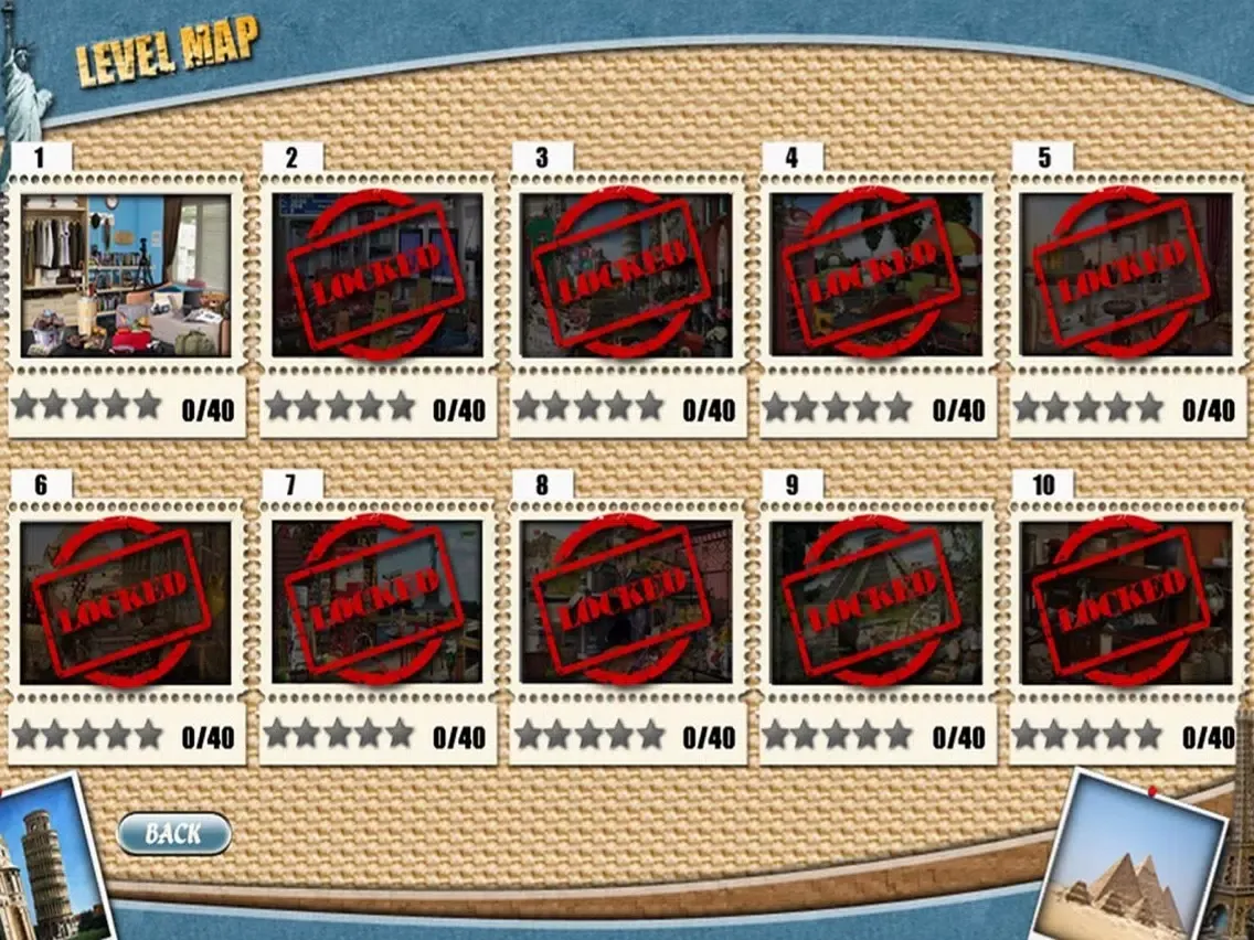 Tangkapan layar Hidden Object Around the World iPad 