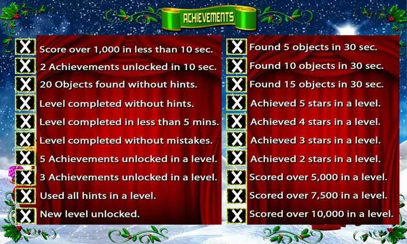 Zrzuty ekranu # 6 Hidden Objects Games Free New - Christmas Elf