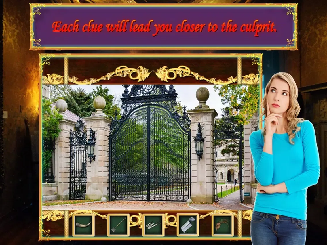 Hidden Object Games Catch the Necklace Thief iPad 應用截圖