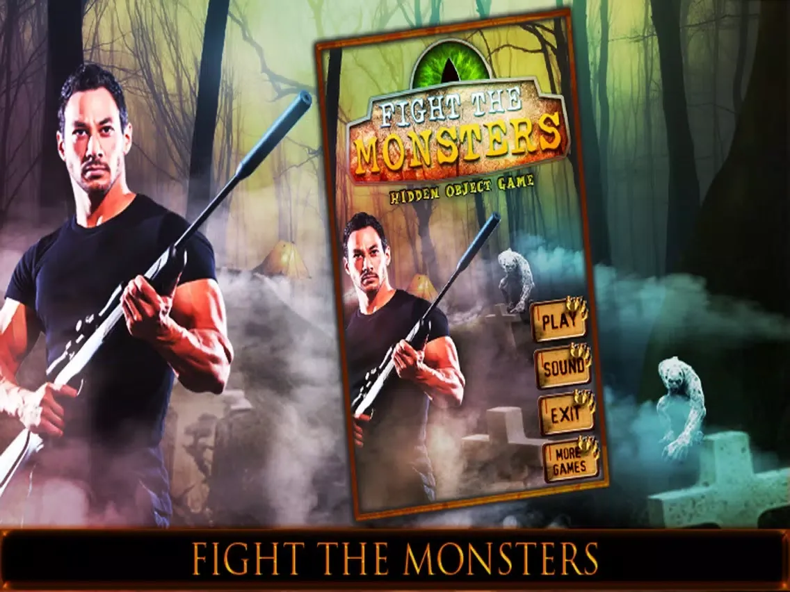 Hidden Object Games Fight the Monsters iPad  スクリーンショット