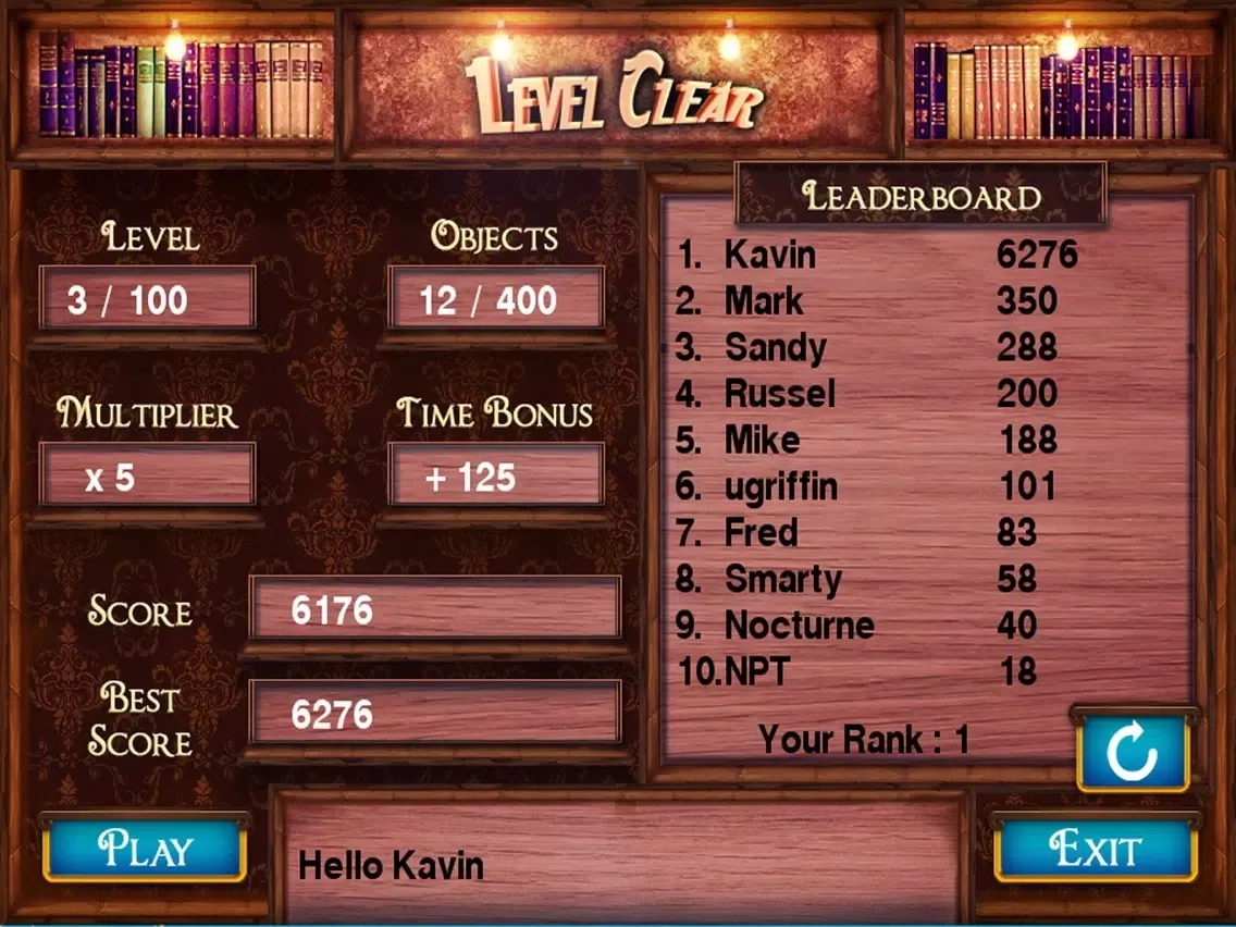 ภาพหน้าจอของ Big Library Hidden Object Game iPad 