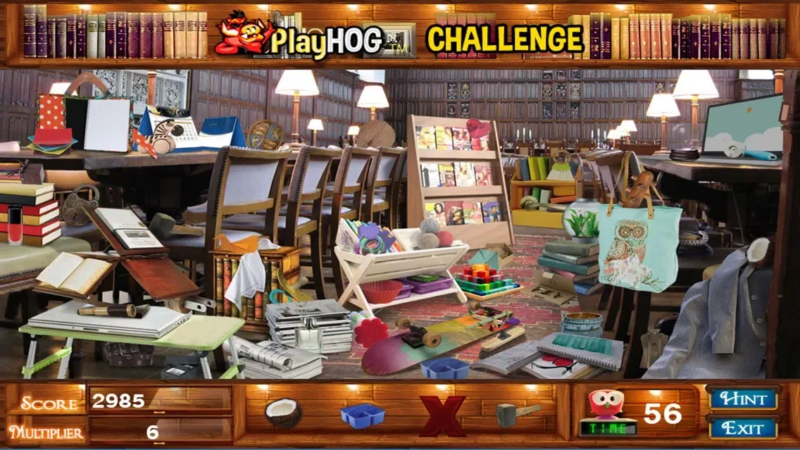 ภาพหน้าจอของ Big Library Hidden Object Game