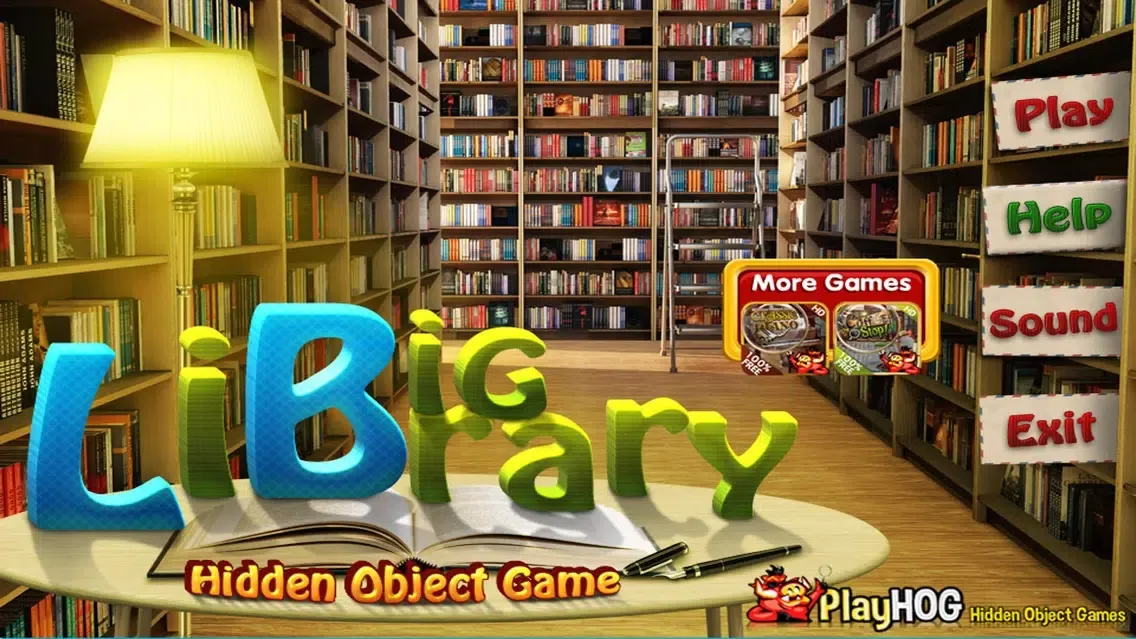 ภาพหน้าจอของ Big Library Hidden Object Game