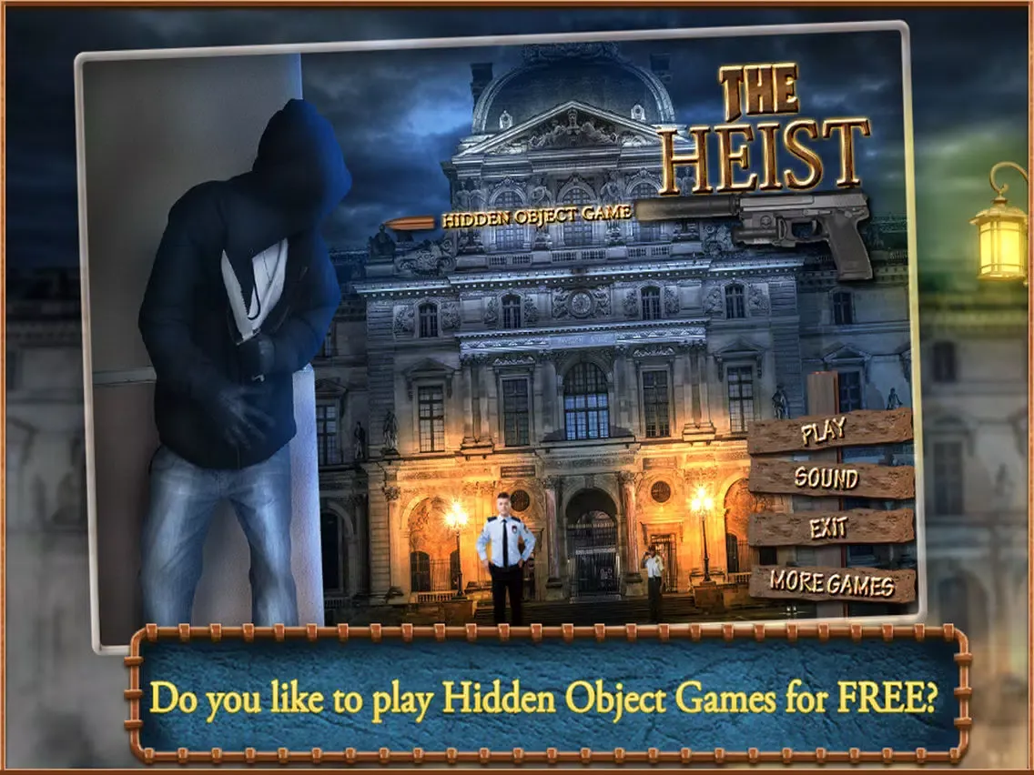 Hidden Object Games Heist iPad  स्क्रीनशॉट