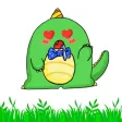 胖绿龙 - Fat Dragon Sticker