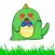 胖绿龙 - Fat Dragon Sticker