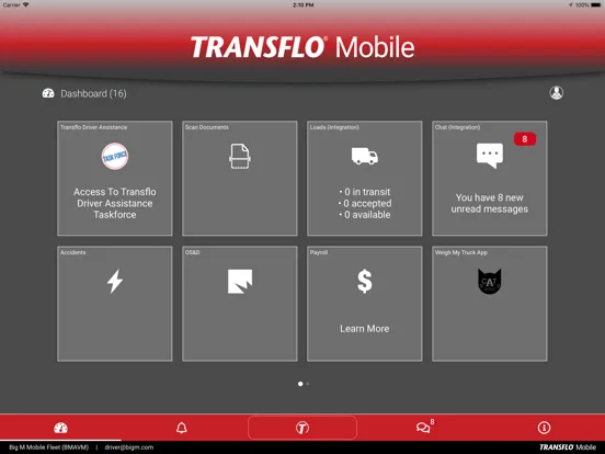 Big M Transportation iPad  Screenshots
