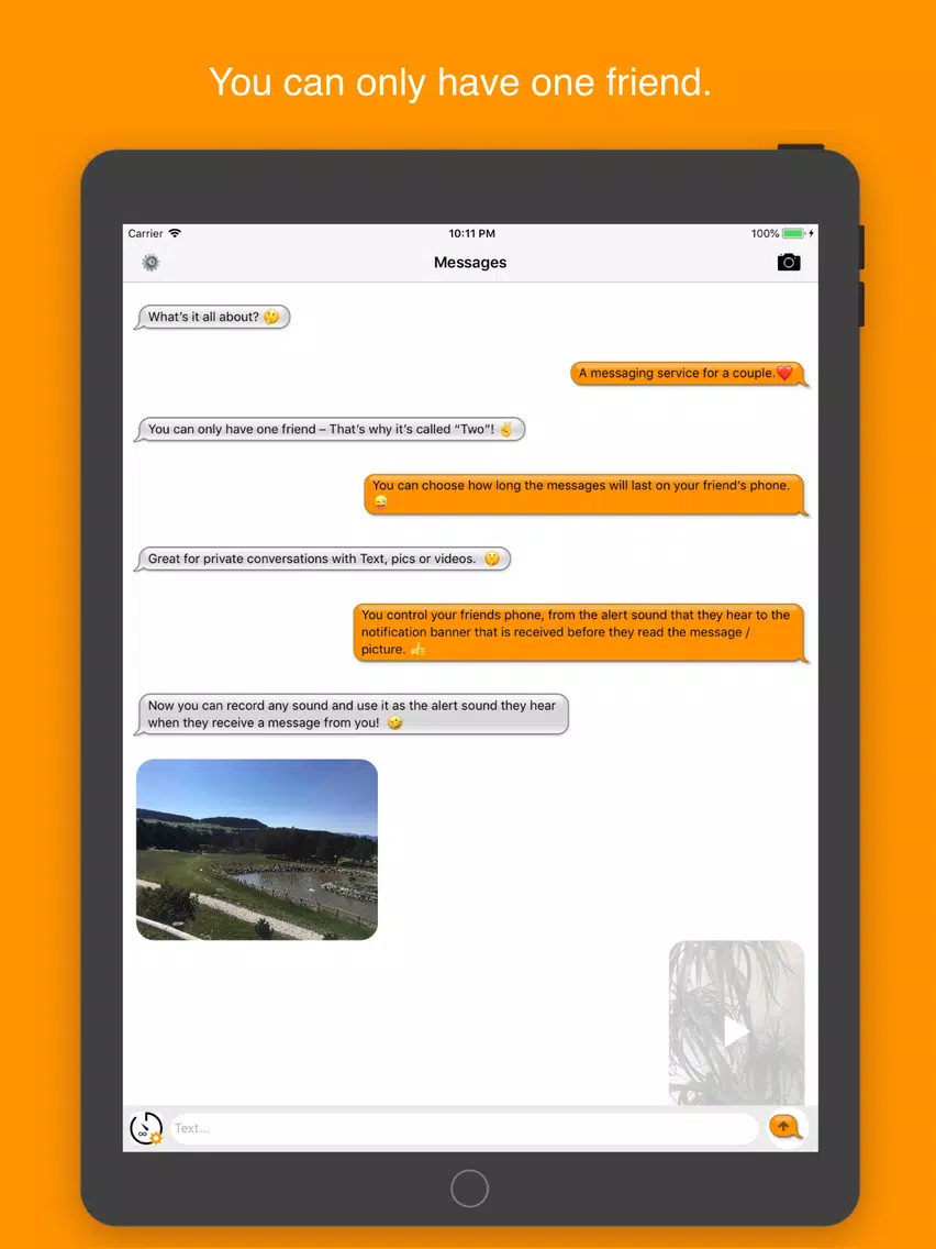 ภาพหน้าจอของ Two - messaging for 2 people. iPad 