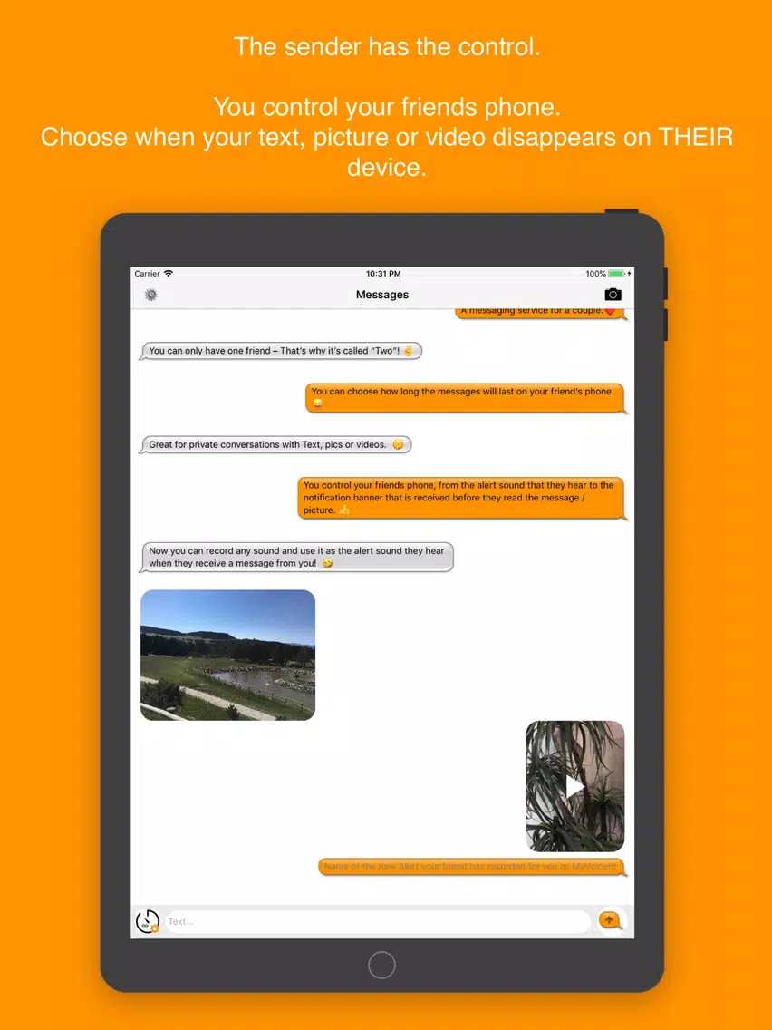 ภาพหน้าจอของ Two - messaging for 2 people. iPad 
