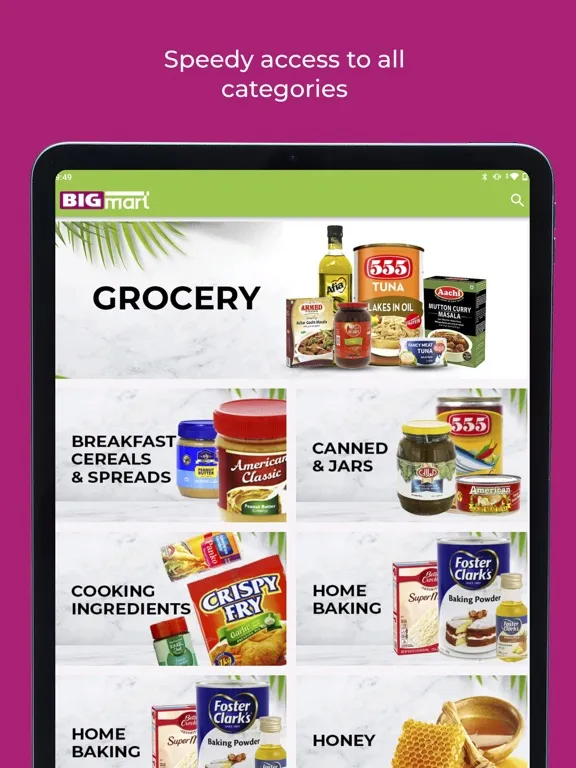 Bigmart Online iPad  Screenshots