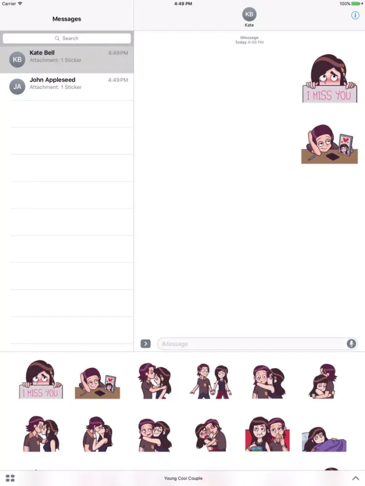 Скриншоты Young Cool Couple iPad 