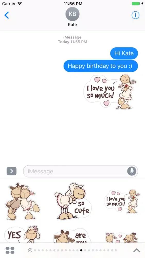 Cute Sheep Stickers Ekran Görüntüleri