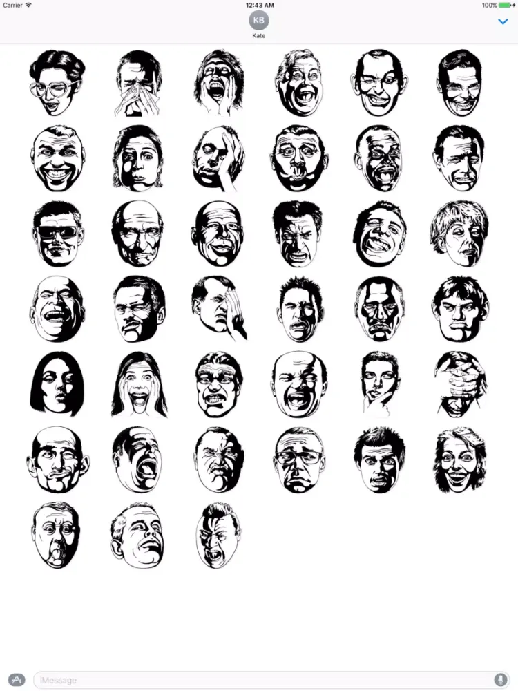Скриншоты Emoji Pose iPad 