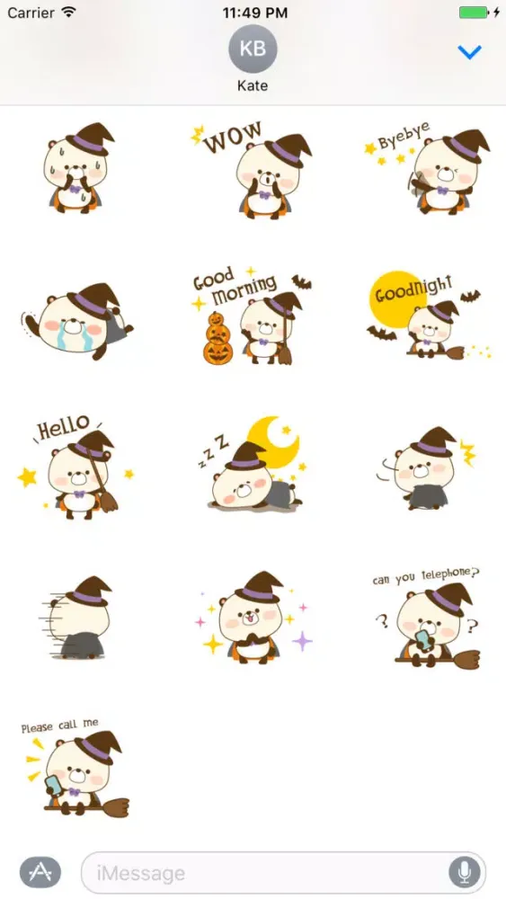 Hallowe'en Stickers应用截图
