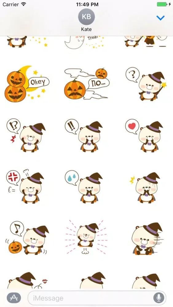 Hallowe'en Stickers应用截图