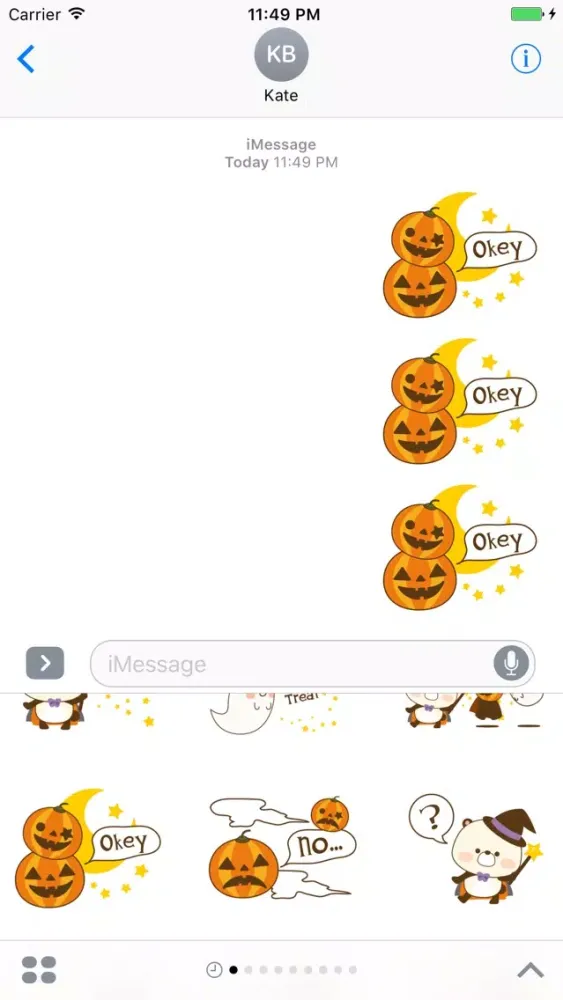 Hallowe'en Stickers应用截图
