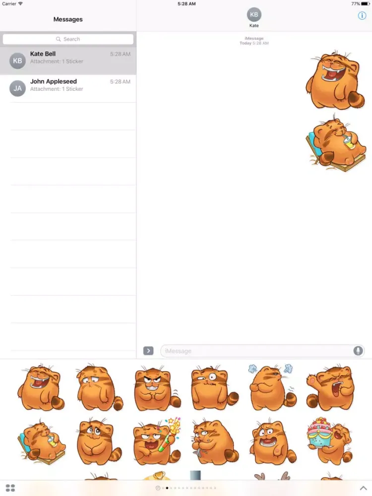 The Manul Cat - Amazing Sticker Pack for iMessage iPad  스크린샷