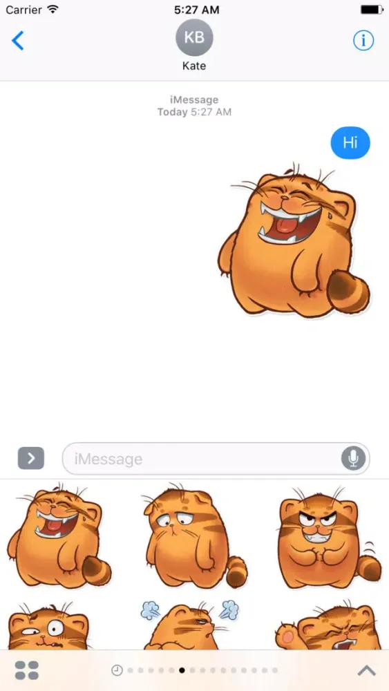 The Manul Cat - Amazing Sticker Pack for iMessage 스크린샷