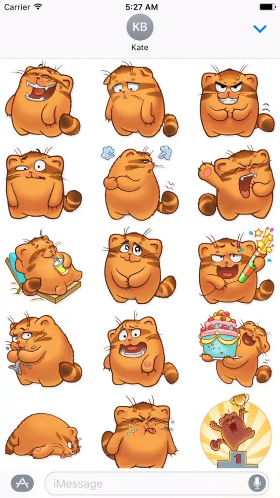 The Manul Cat - Amazing Sticker Pack for iMessage 스크린샷
