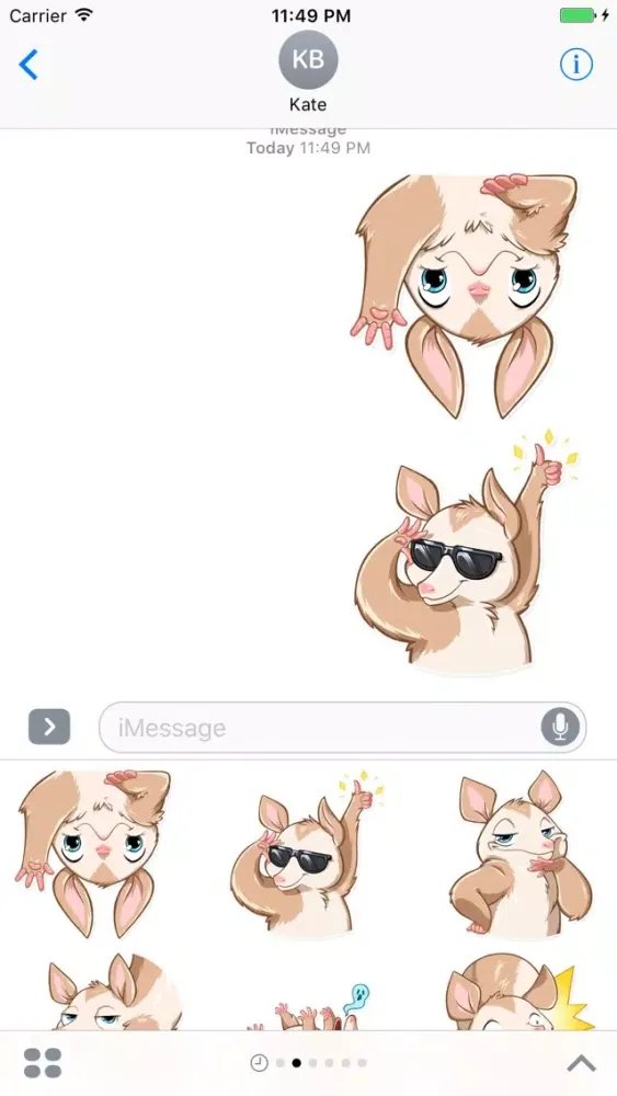 Ảnh chụp màn hình của Oppi Stickers