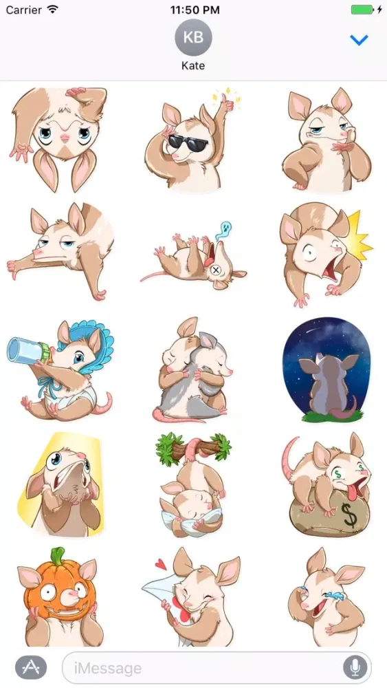 Ảnh chụp màn hình của Oppi Stickers