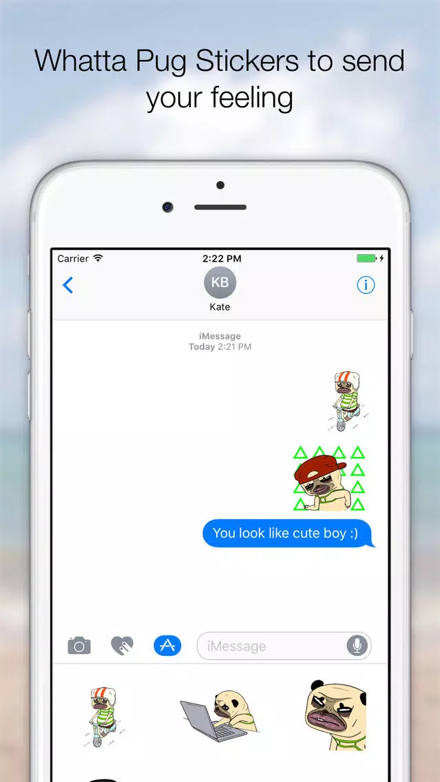 Screenshot di The Cute Pug Animated for iMessage