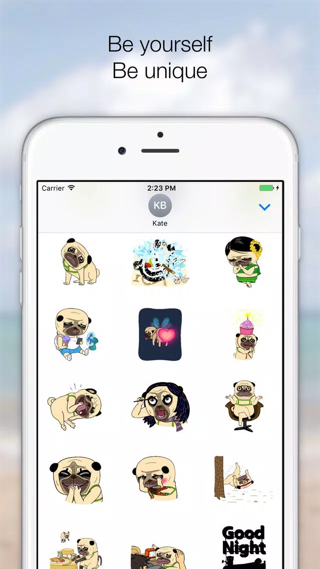 Screenshot di The Cute Pug Animated for iMessage