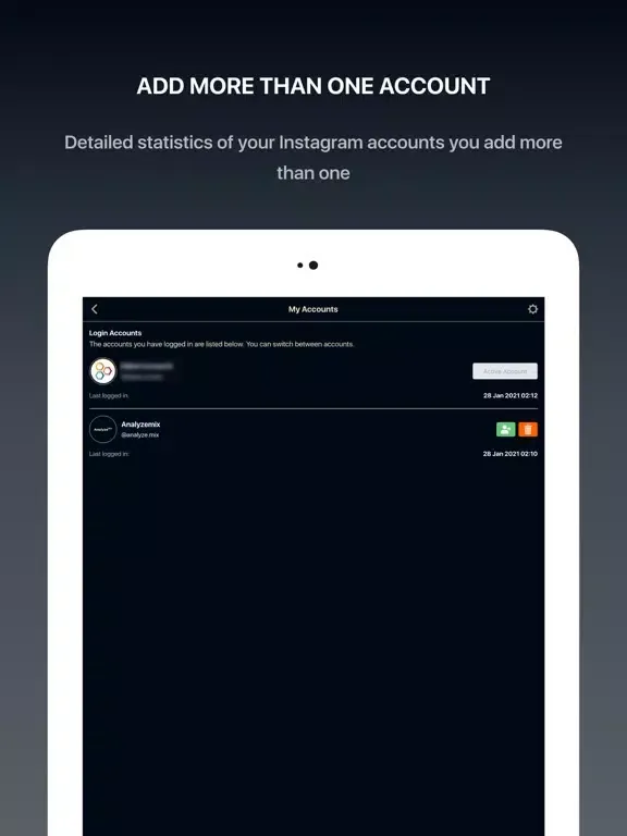 Analyzemix iPad  Screenshots