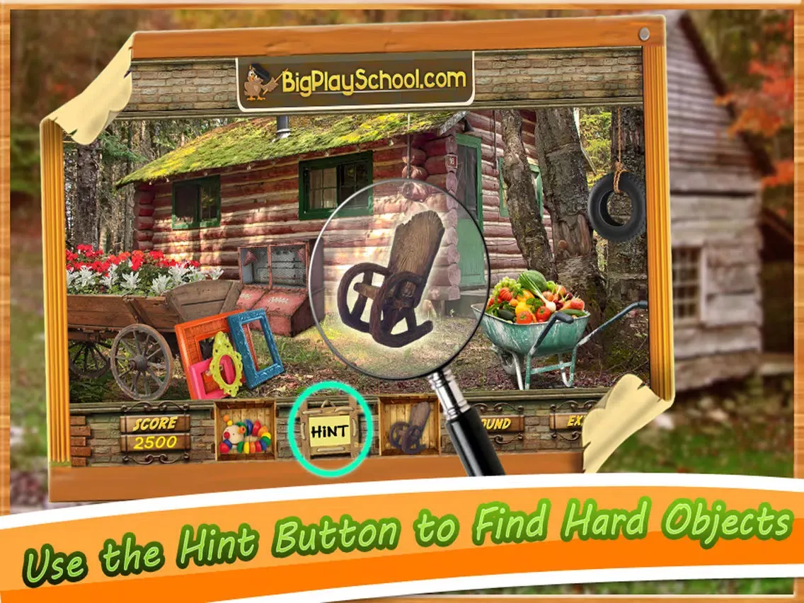 Tangkapan skrin Cabin in the Woods Hidden Objects Game iPad 