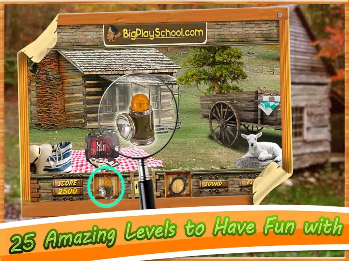 Tangkapan skrin Cabin in the Woods Hidden Objects Game iPad 
