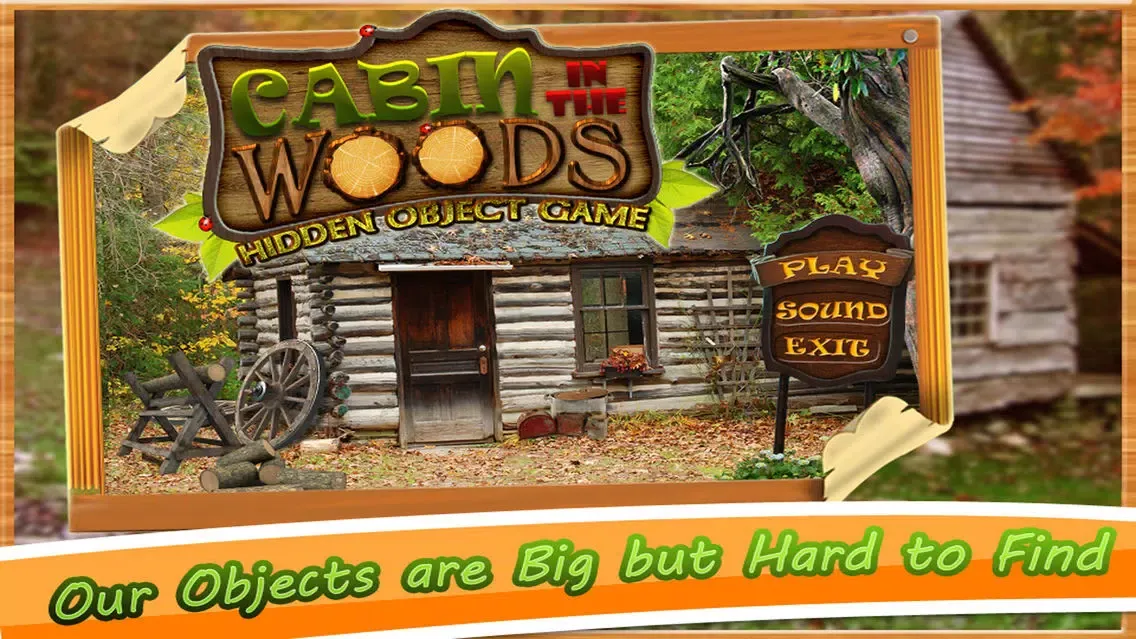 Tangkapan skrin Cabin in the Woods Hidden Objects Game