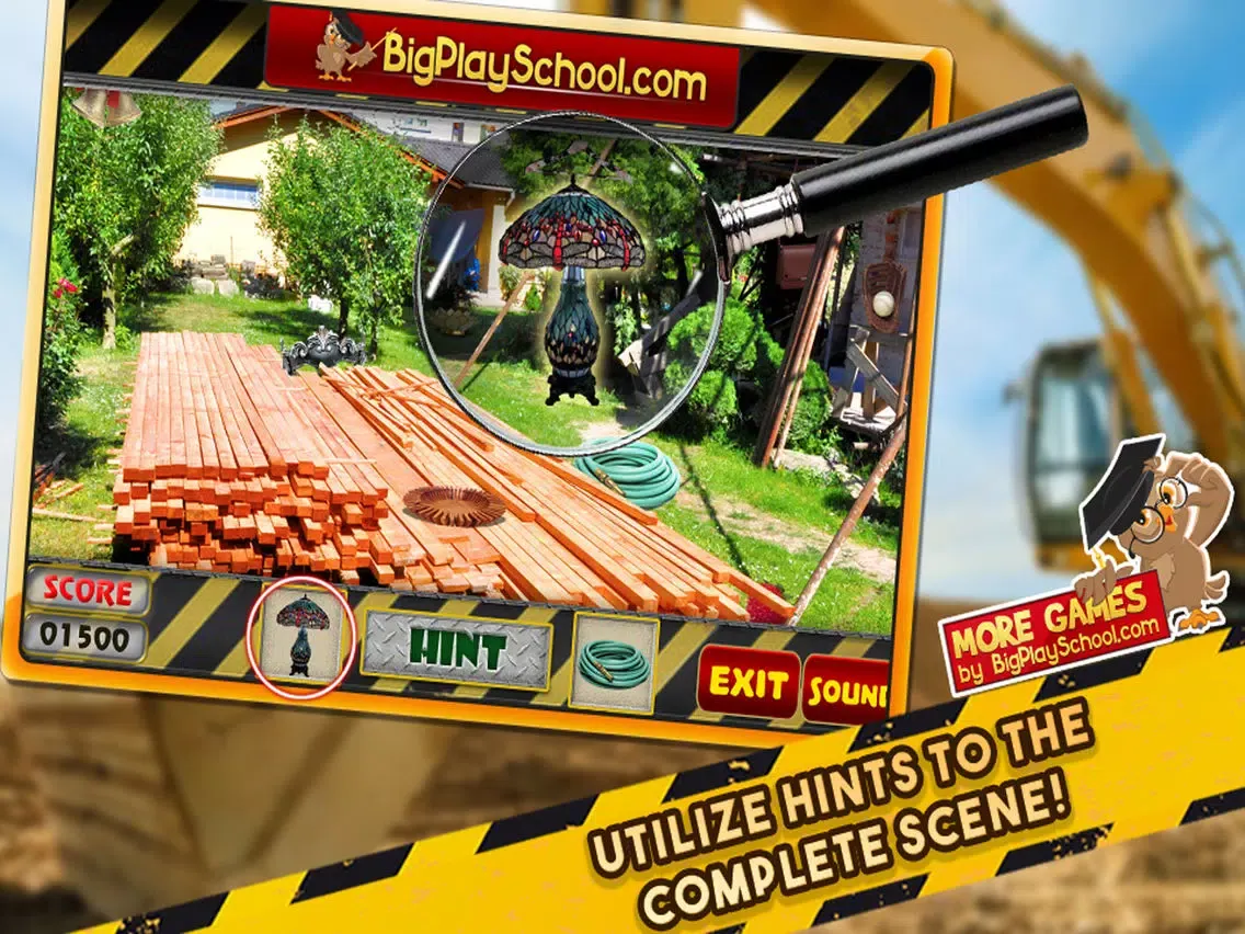 Tangkapan skrin Construction Zone Hidden Objects Game iPad 