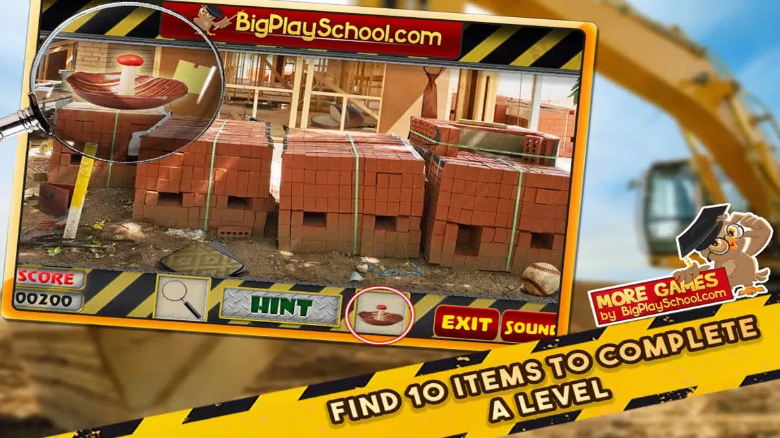 Tangkapan skrin Construction Zone Hidden Objects Game