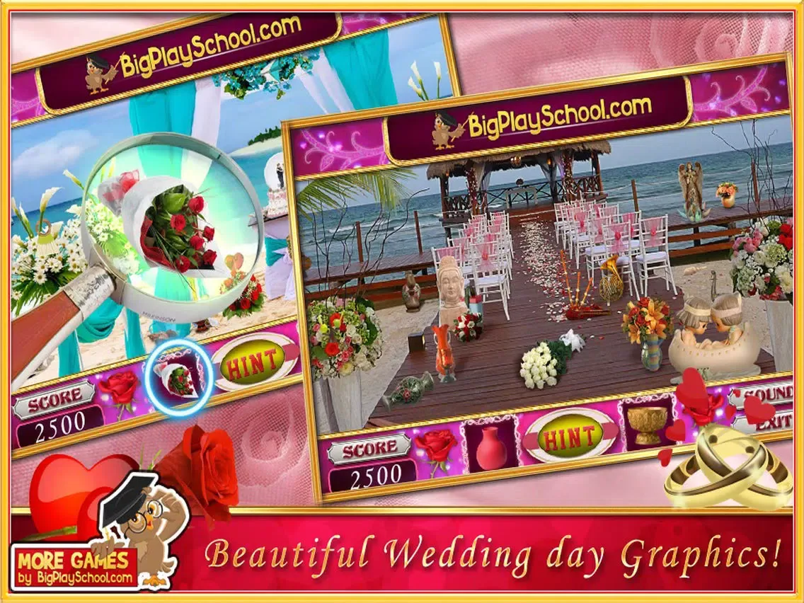 Capturas de pantalla de Rose Wedding Hidden Objects Game iPad 