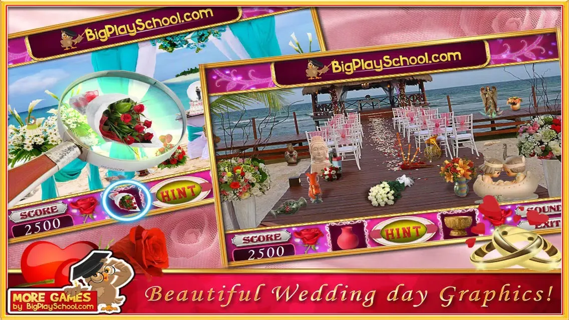 Capturas de pantalla de Rose Wedding Hidden Objects Game
