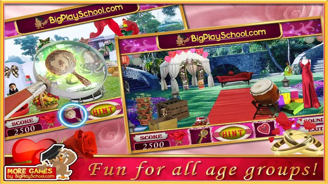 Capturas de pantalla de Rose Wedding Hidden Objects Game