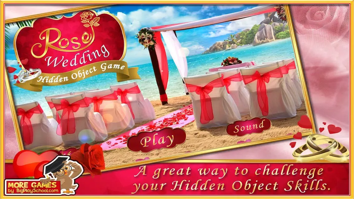 Capturas de pantalla de Rose Wedding Hidden Objects Game