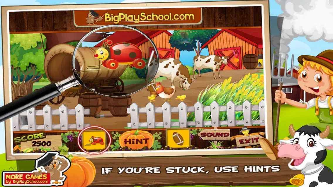 Tangkapan skrin Simple Farm Hidden Objects Game