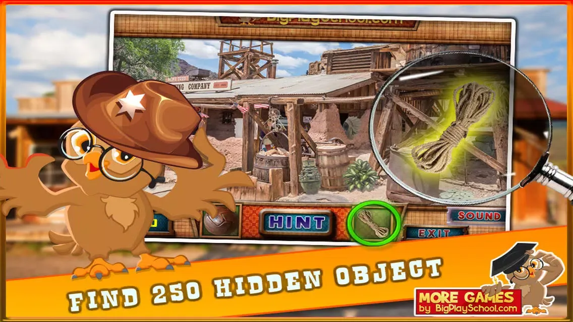 Скриншоты Wild Wild West Hidden Object Games