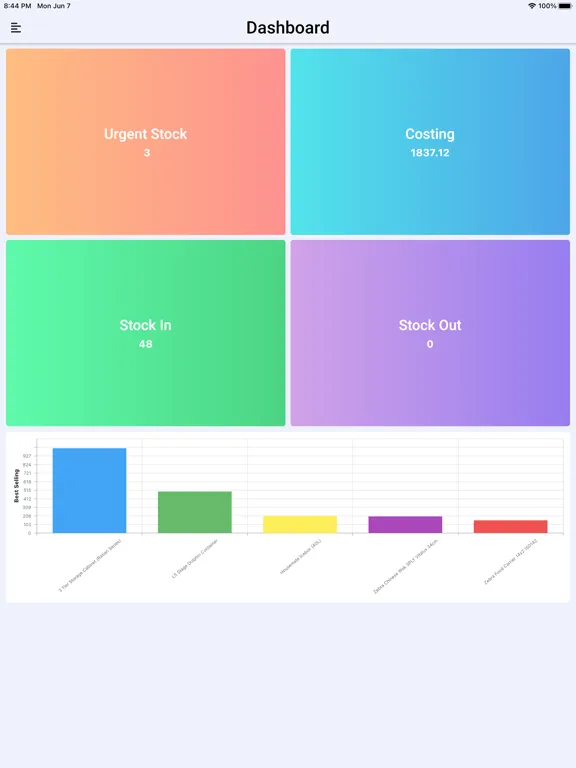 BiG Inventory iPad  スクリーンショット