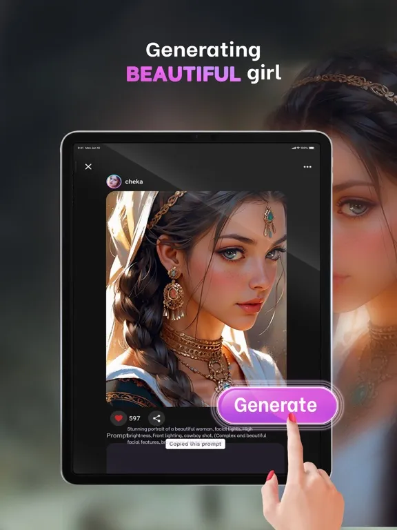Screenshot di UniAI: AI Art Generator iPad 